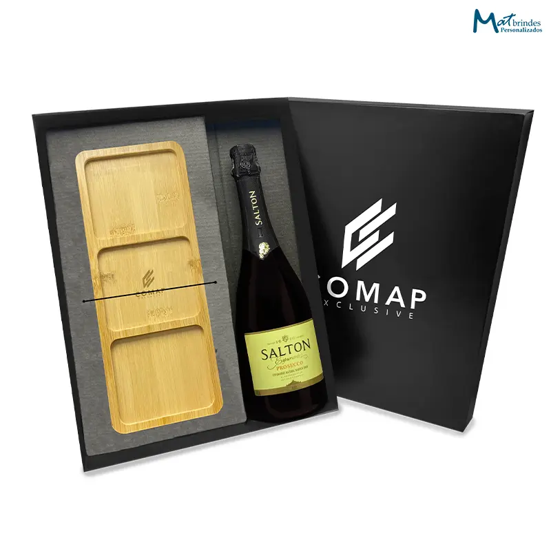 Kit Natal Espumante Salton Proseco 750ml com Petisqueira (Pinheiro de Natal) - MB729