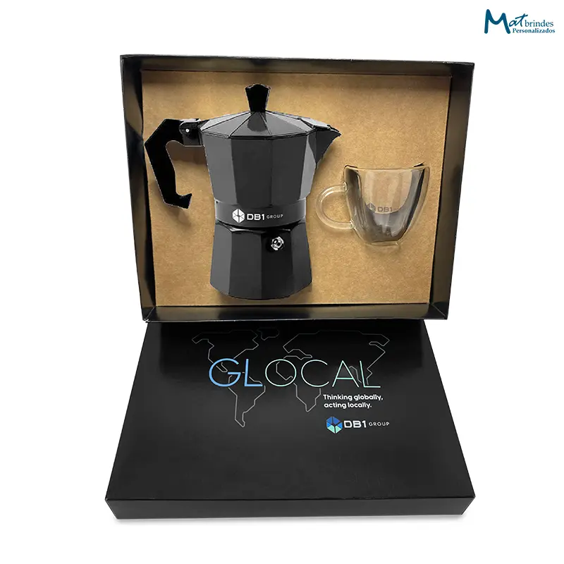 Kit Café com Cafeteira Italiana e Xícara - MB356