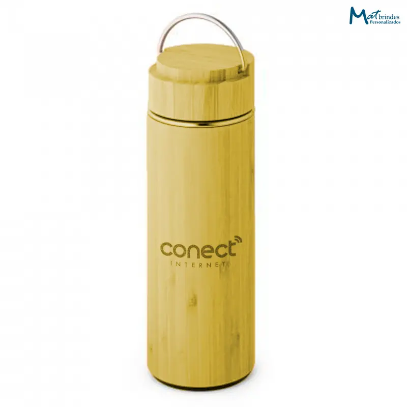 Squeeze em Bambu com Corpo Duplo Personalizado - MB411