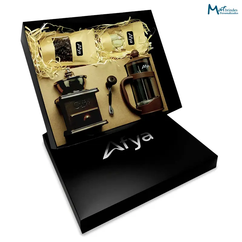 Kit Café com Moedor Retrô Manual Personalizado - MB561