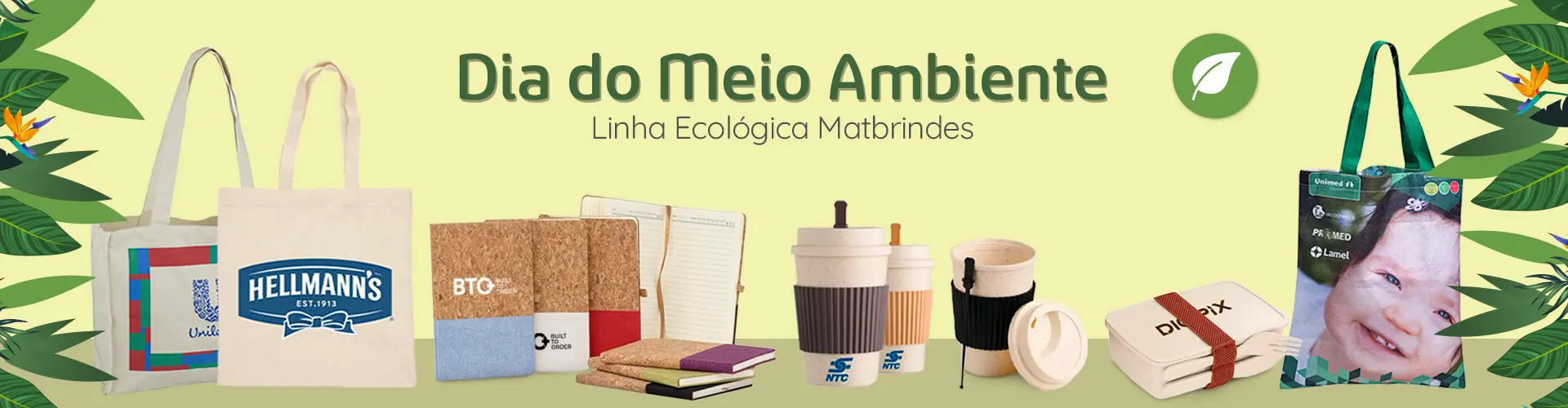 Banner Brindes Ecológicos para o Dia do Meio Ambiente