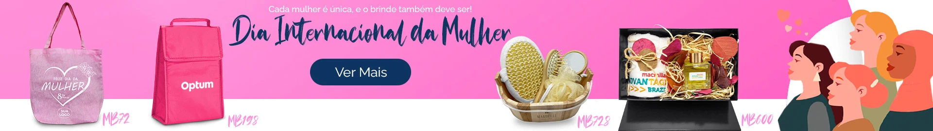 Dia Internacional da Mulher Matbrindes Personalizados Banner