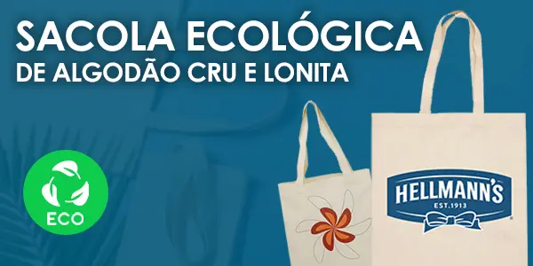 Ecobag Personalizada - Ecobag de Algodão Cru