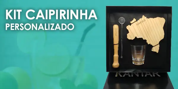 Kit Caipirinha Personalizado com Tábua e Socador