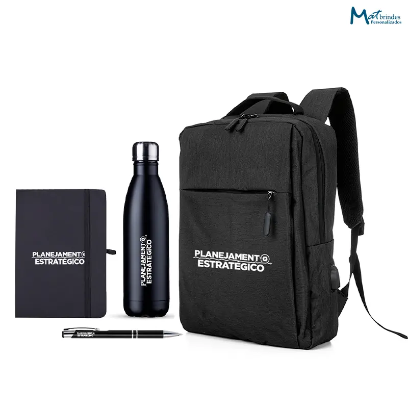 Kit Integração e Boas-vindas com Mochila de Nylon - MB681