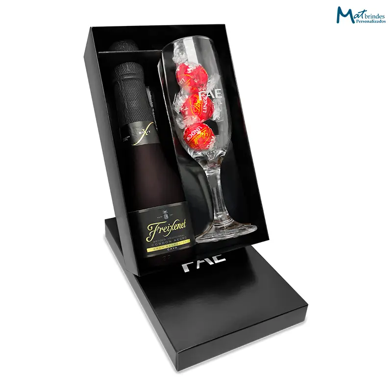 Kit Espumante Mini Freixenet 200ml com Bombom Lindt - MB714