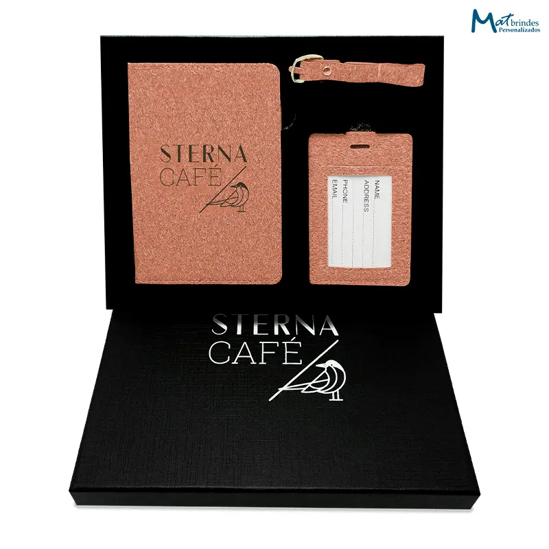 Kit Viagem em Cortiça Personalizado - MB823