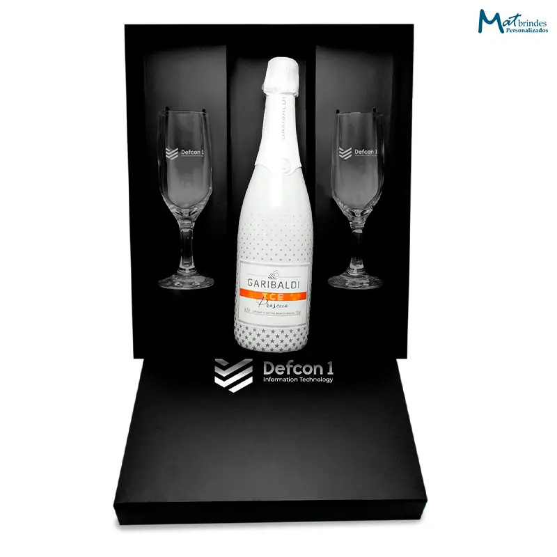 Kit Espumante Garibaldi Ice com 2 Taças -MB904