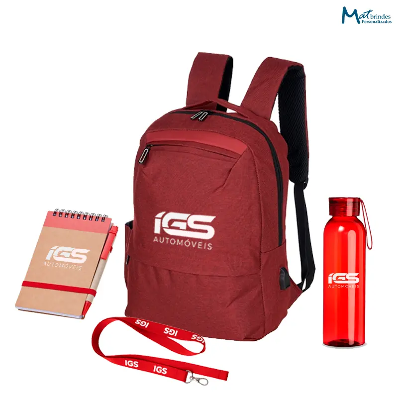 Kit Integração com Mochila USB em Nylon 21 Litros - MB875