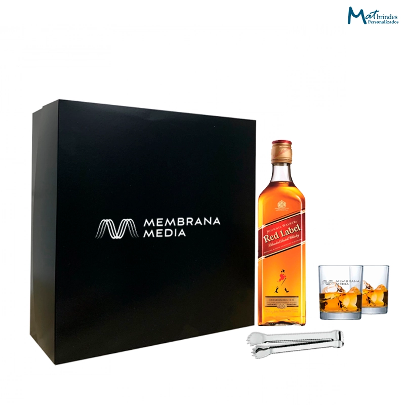 Kit Whisky com Pegador de Gelo Inox e Copos- MB880