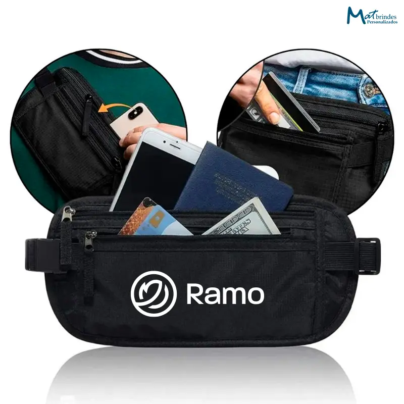 Pochete Doleira Discreta Antifurto Personalizada - MB869