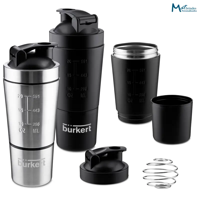 Garrafa Coqueteleira em Aço Inox Personalizada- MB935