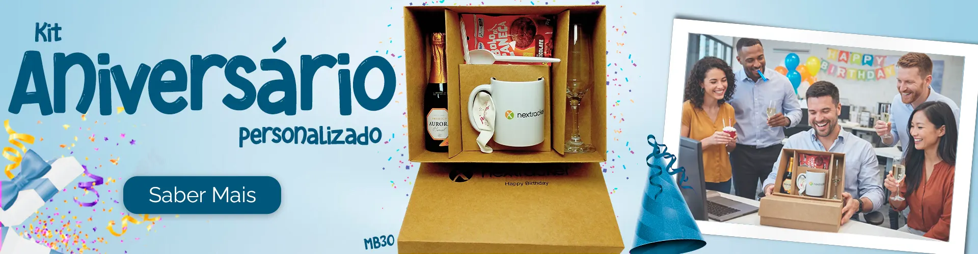 Kit aniversário Matbrindes Personalizados Banner